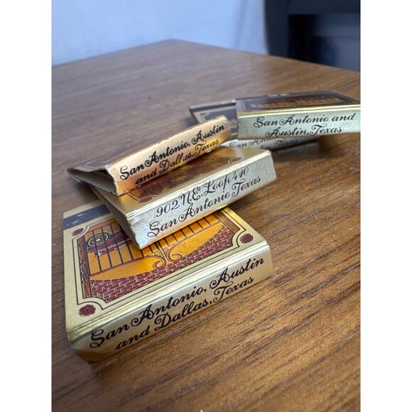 Vintage Magic Time Machine San Antonio Texas Matchbook Lot Unstruck 1980s Austin - Picture 6 of 7